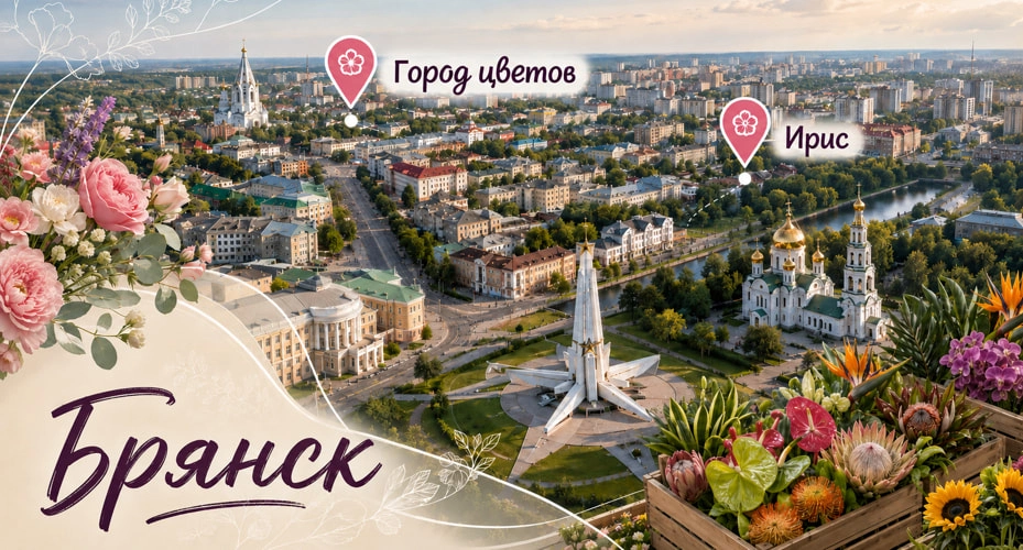 Цветы оптом в Брянске: 2 проверенных поставщика