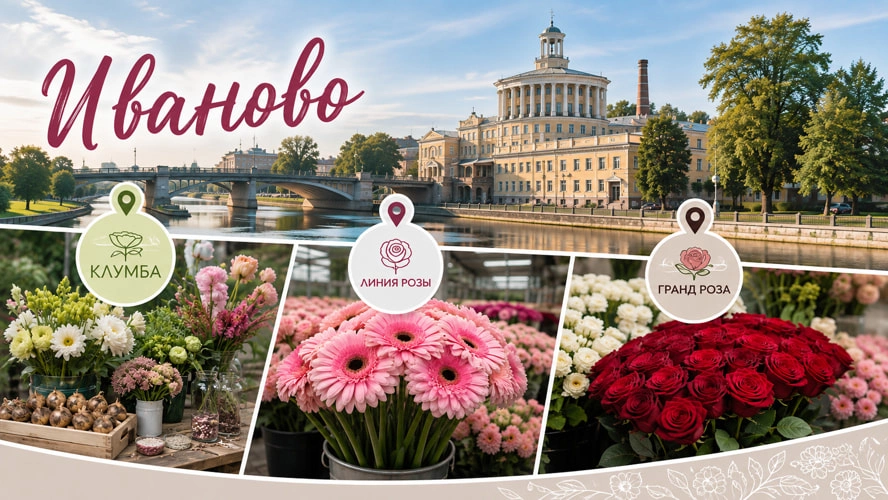 Цветы оптом в Иваново: 3 проверенных поставщика