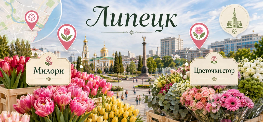 Цветы оптом в Липецке: 2 проверенных поставщика