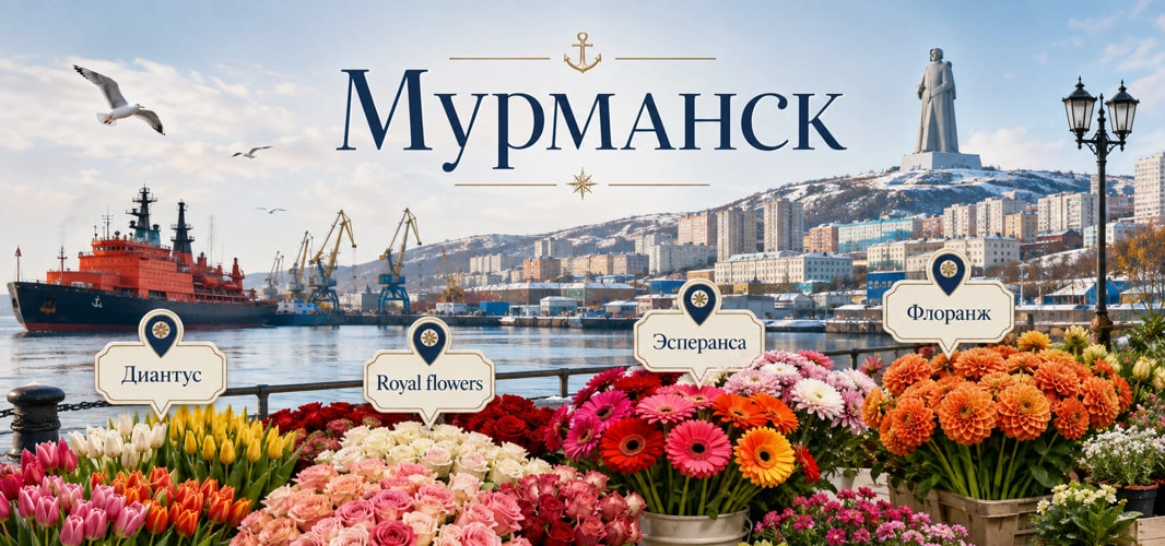 Цветы оптом в Мурманске: 4 проверенных поставщика