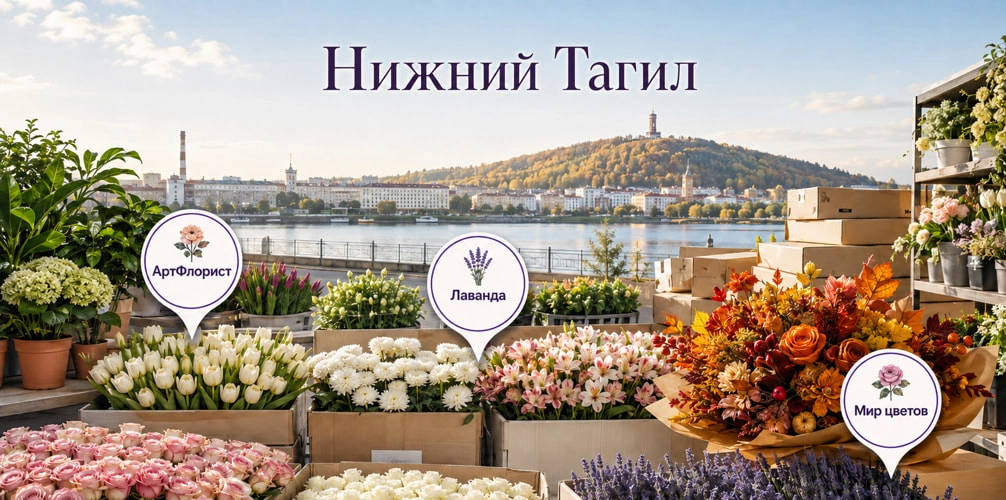 Цветы оптом в Нижнем Тагиле: 3 проверенных поставщика