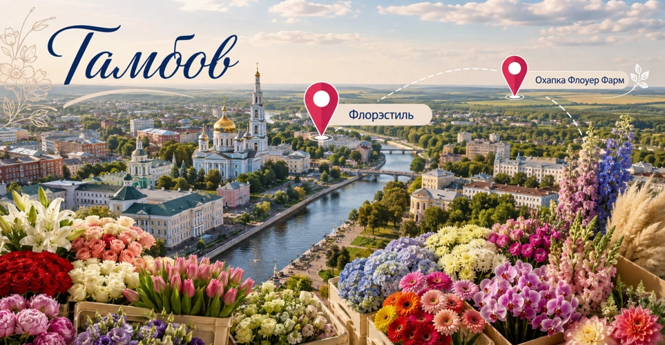 Цветы оптом в Тамбове: 2 проверенных поставщика