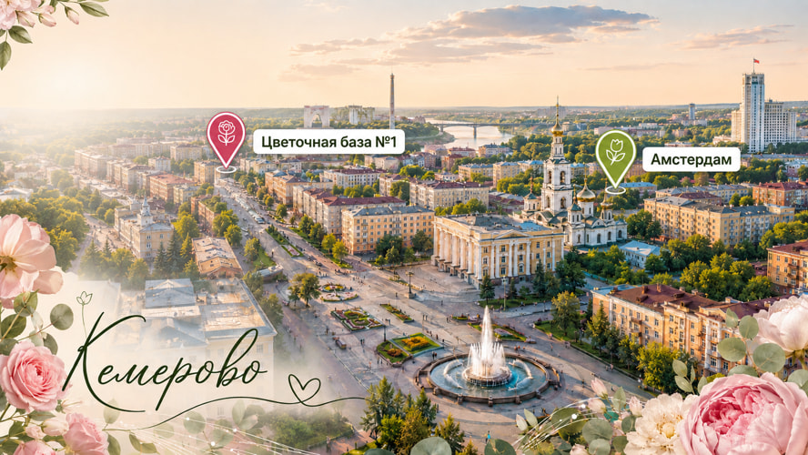 Цветы оптом в Кемерово: 2 проверенных поставщика