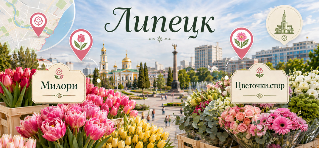 Цветы оптом в Липецке: 2 проверенных поставщика